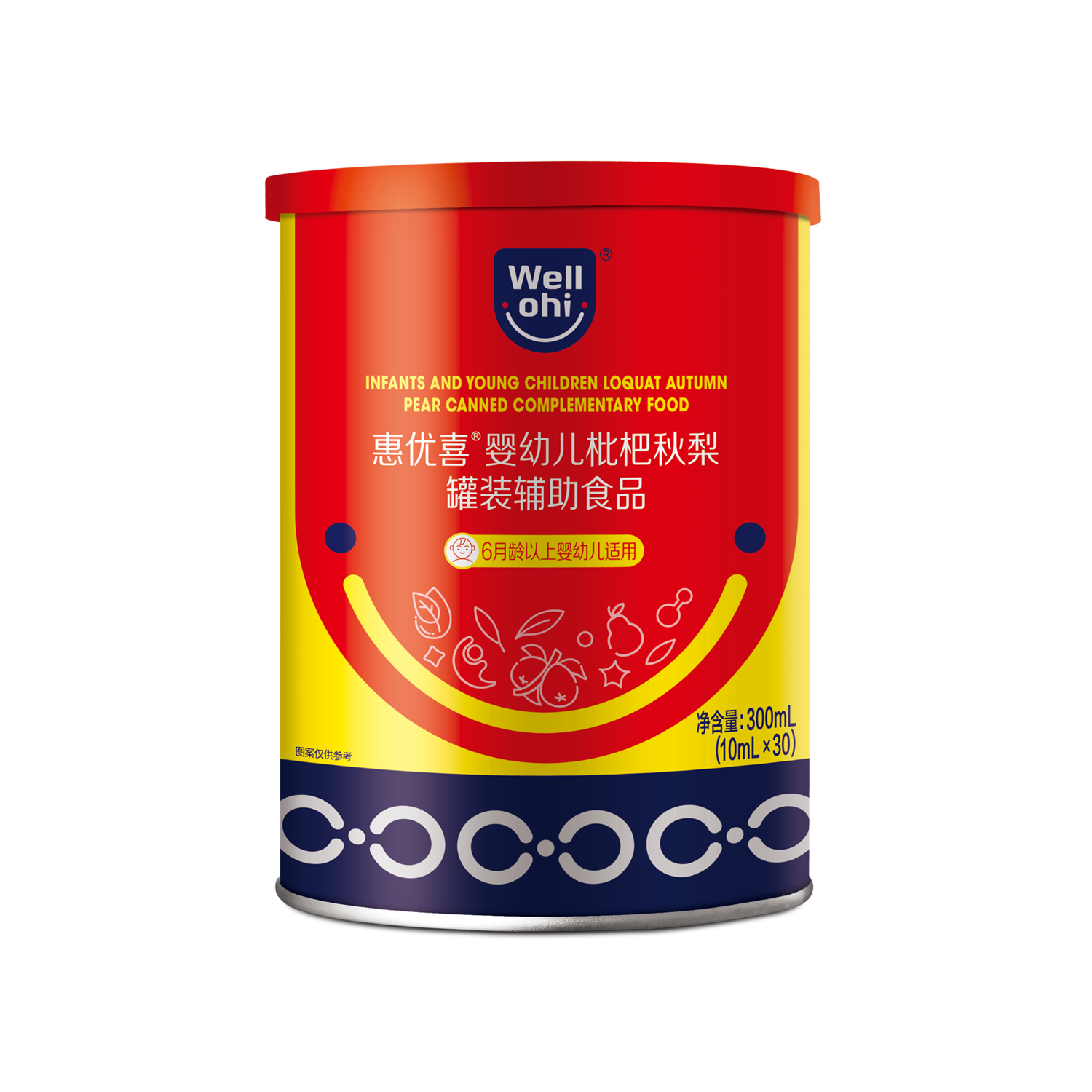 惠优喜婴幼儿枇杷秋梨罐装辅助食品